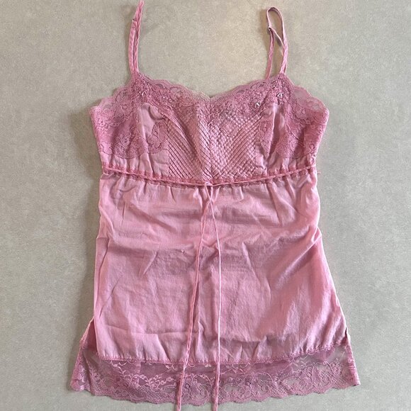 Vintage 2000s Lace Trim Camisole Cami ALT ASO Gabriella Montez - Picture 3 of 6